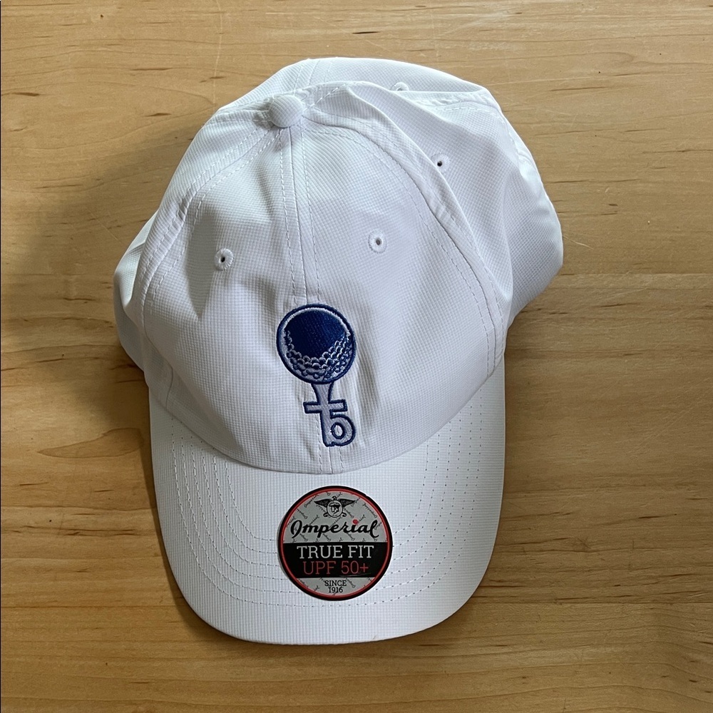 White Imperial Headwear Golf Cap‎